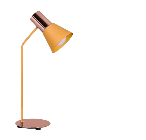 Lámpara de Escritorio pantalla cónica fija Mostaza – Linea Ostende oa8920-53